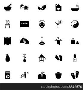 Massage icons on white background, stock vector