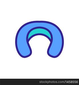 massage inflatable pillow icon vector. massage inflatable pillow sign. color symbol illustration. massage inflatable pillow icon vector outline illustration