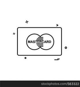 Master card icon design vector