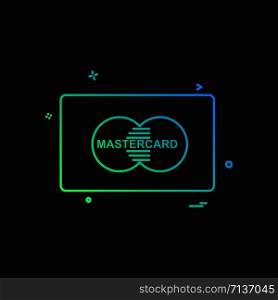 Master card icon design vector