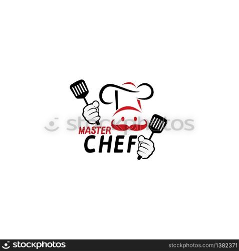 Master chef vector logo design. Cooking and restaurant logo concept.