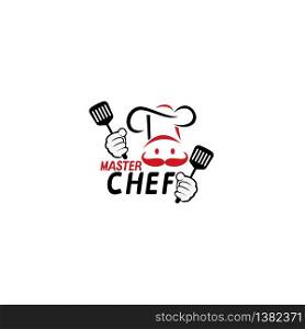 Master chef vector logo design. Cooking and restaurant logo concept.