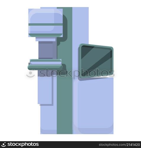Mastography machine icon cartoon vector. Breast mammography. Screening cancer. Mastography machine icon cartoon vector. Breast mammography