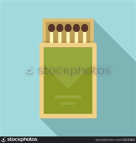 Match box icon. Flat illustration of match box vector icon for web design. Match box icon, flat style