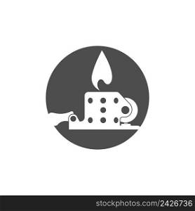 Match, Gas lighter icon design illustration template