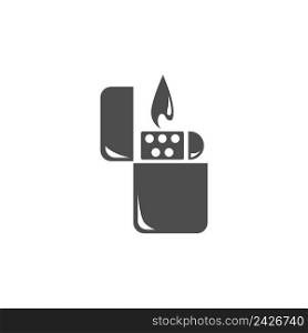 Match, Gas lighter icon design illustration template