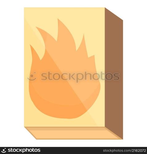 Matchbox icon cartoon vector. Picnic roaster. Steak roast. Matchbox icon cartoon vector. Picnic roaster