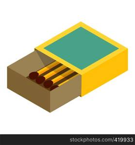 Matchbox isometric 3d icon isolated on a white background. Matchbox isometric 3d icon