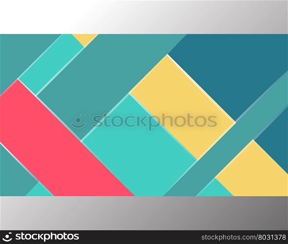 Material design background. Material design background template. Colorful horizontal banner. Vector illustration.