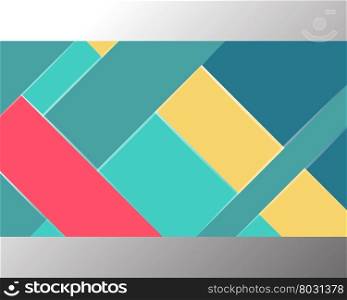 Material design background. Material design background template. Colorful horizontal banner. Vector illustration.