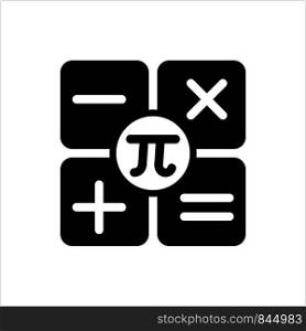 Math Icon, Mathematics Icon Vector Art Illustration