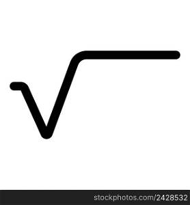 math root icon vector illustration design