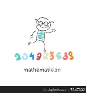 mathematician runs on figures