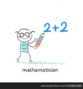 mathematician wrote in pencil task