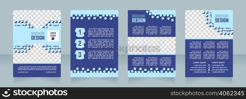 Mathematics course blank brochure design. Template set with copy space for text. Premade corporate reports collection. Editable 4 paper pages. Smooch Sans Light, Bold, Arial Regular fonts used. Mathematics course blank brochure design