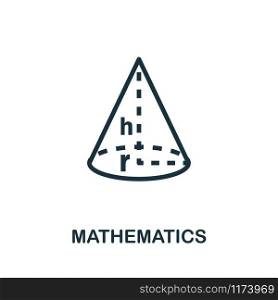Mathematics icon vector illustration. Creative sign from education icons collection. Filled flat Mathematics icon for computer and mobile. Symbol, logo vector graphics.. Mathematics vector icon symbol. Creative sign from education icons collection. Filled flat Mathematics icon for computer and mobile