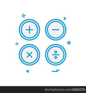 Maths signs icon design vector