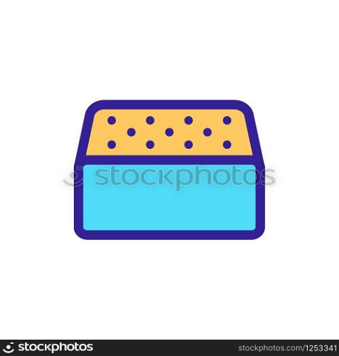 mattress from the letex icon vector. A thin line sign. Isolated contour symbol illustration. mattress from the letex icon vector. Isolated contour symbol illustration