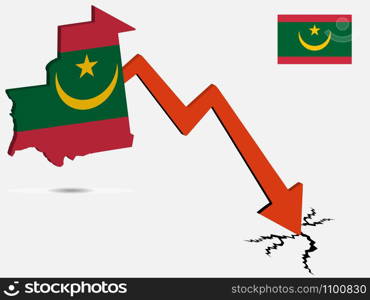 Mauritania economic crisis vector illustration Eps 10.. Mauritania economic crisis vector illustration Eps 10