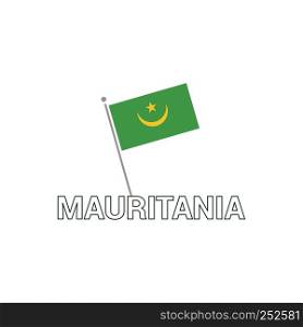 Mauritania Flag design vector