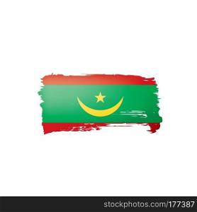 Mauritania flag, vector illustration on a white background. Mauritania flag, vector illustration on a white background.
