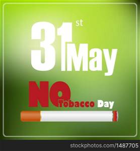 May 31st World No tobacco day poster design