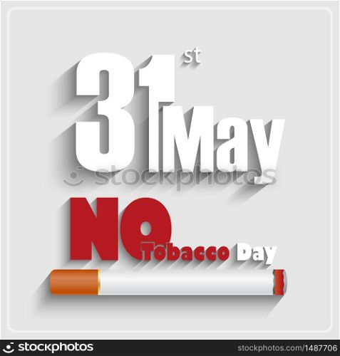 May 31st World No tobacco day poster design