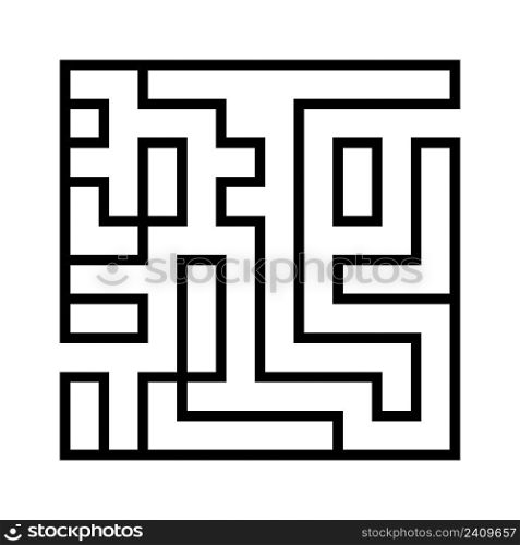 Maze educational logic maze game for kids finding right way stock illustration