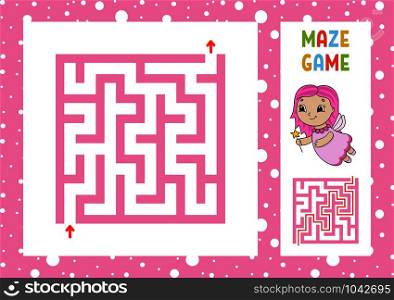 Maze. Game for kids. Funny labyrinth. Education developing worksheet. Activity page. Puzzle for children. Cute cartoon style. Riddle for preschool. Logical conundrum. Color vector illustration. Maze. Game for kids. Funny labyrinth. Education developing worksheet. Activity page. Puzzle for children. Cute cartoon style. Riddle for preschool. Logical conundrum. Color vector illustration.