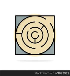 Maze, Map, Labyrinth, Strategy, Pattern Abstract Circle Background Flat color Icon