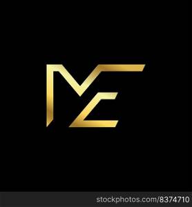 ME monogram logo vector design