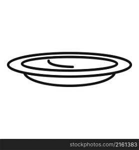 Meal plate icon outline vector. Dinner plate. Food meal. Meal plate icon outline vector. Dinner plate