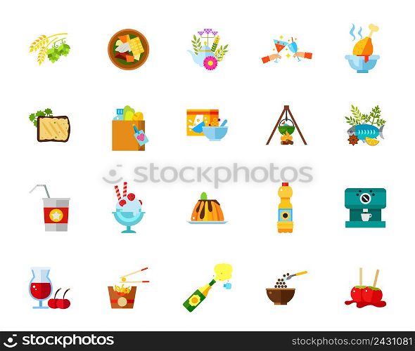 Meals icon set. Can be used for topics like food, diet, breakfast, dish
