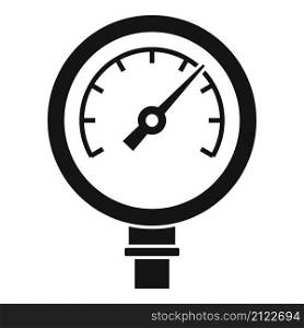 Measure manometer icon simple vector. Gas pressure. Air gauge. Measure manometer icon simple vector. Gas pressure