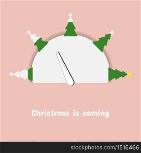 Measurement gauge for Christmas coming