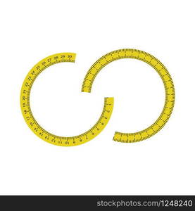 measuring tape centimeter vector illustration