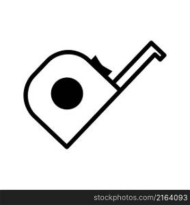 Measuring tape icon vector sign and symbol on trendy design