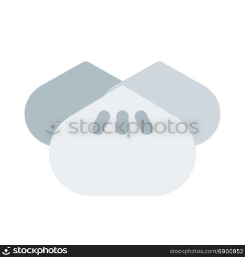 meat bun, icon on isolated background