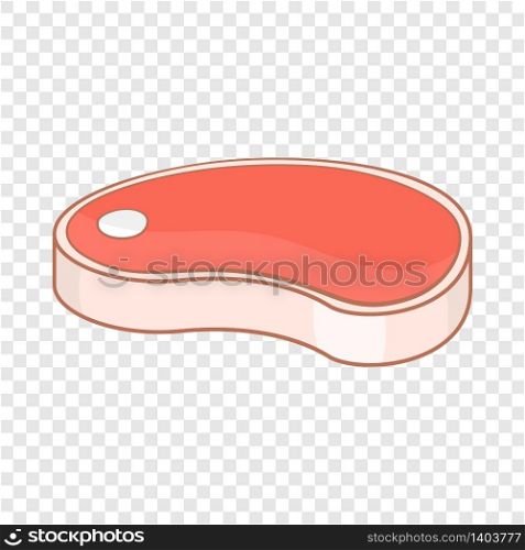 Meat cutting icon. Cartoon illustration of meat cutting vector icon for web. Meat cutting icon, cartoon style