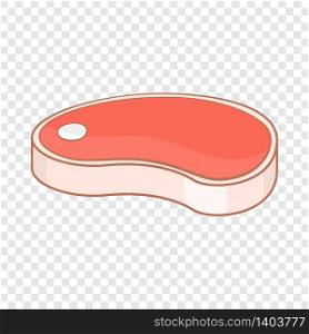 Meat cutting icon. Cartoon illustration of meat cutting vector icon for web. Meat cutting icon, cartoon style