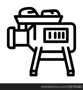 meat grinder line icon vector. meat grinder sign. isolated contour symbol black illustration. meat grinder line icon vector illustration