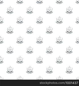 Meat house eco pattern vector seamless repeat for any web design. Meat house eco pattern vector seamless