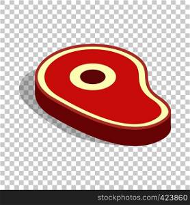 Meat isometric icon 3d on a transparent background vector illustration. Meat isometric icon