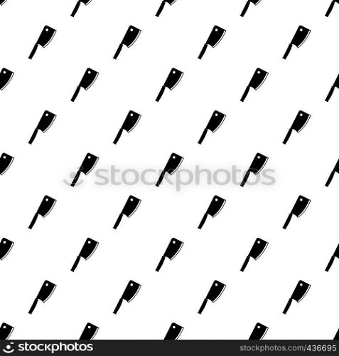 Meat knife pattern seamless in simple style vector illustration. Meat knife pattern vector