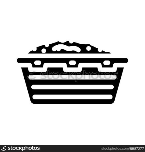 meat lug glyph icon vector. meat lug sign. isolated symbol illustration. meat lug glyph icon vector illustration