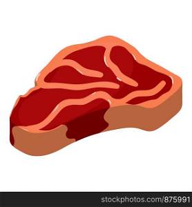 Meat piece icon. Isometric illustration of meat piece vector icon for web. Meat piece icon, isometric 3d style