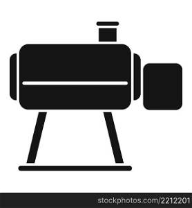 Meat smokehouse icon simple vector. Barrel oven. Cook food. Meat smokehouse icon simple vector. Barrel oven