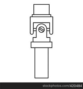Mechanic detail icon. Outline illustration of mechanic detail vector icon for web. Mechanic detail icon, outline style