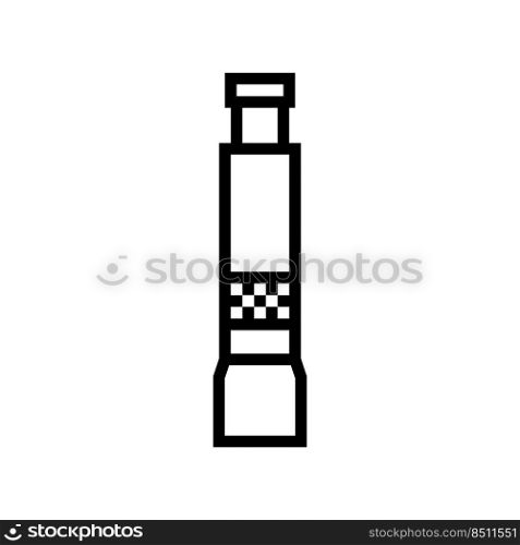 mechanical mill line icon vector. mechanical mill sign. isolated contour symbol black illustration. mechanical mill line icon vector illustration