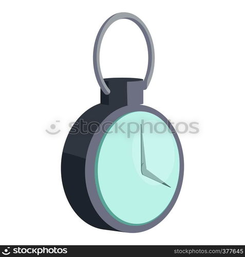 Mechanical pocket watch icon. Cartoon illustration of mechanical pocket watch vector icon for web. Mechanical pocket watch icon, cartoon style